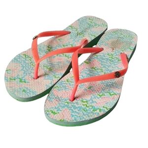 LILLY PULITZER FLIP FLOPS SIZE 8-8.5
